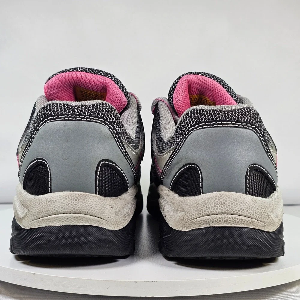 Skechers Work Steel Toe Memory Foam Shoes Black Grey Pink 76601‎ BKGY Womens 7.5